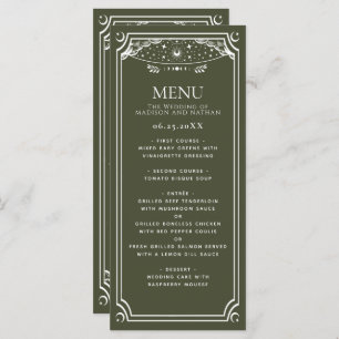 Mariage de la carte Tarot Elegant Olive & White