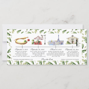 Mariage de la chronologie de l'aquarelle Enregistr