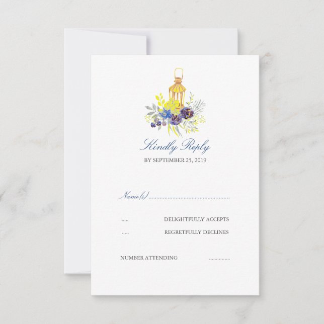 Mariage de lanterne RSVP (Devant)