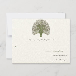 Mariage de l'arbre à grains verts RSVP