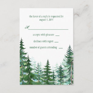 Mariage de l'arbre du sapin RSVP