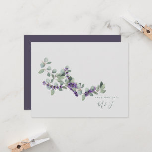 Mariage de lavande simple et élégant Enregistrer l