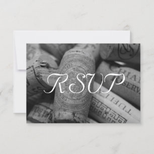Mariage de liège à vin rustique RSVP