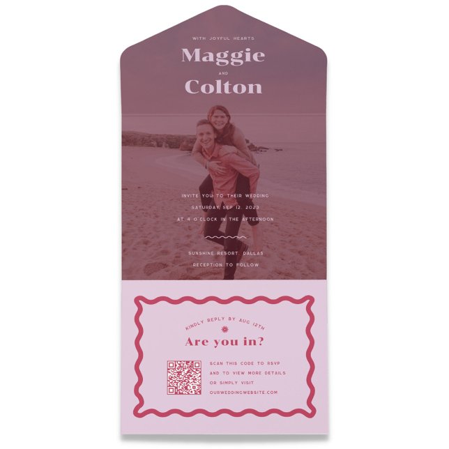 Mariage de marguerite tout en une invitation (Créateur téléchargé)