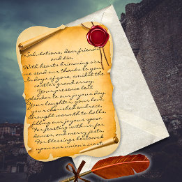 Mariage de Merci de cire à rouleaux d'âge médiéval