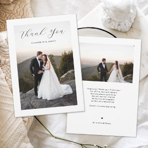 Mariage de Merci de script minimaliste simple