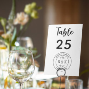 Mariage de monogramme végétal pour les loisirs bot