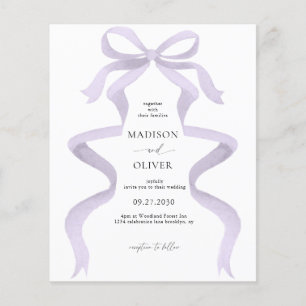 MARIAGE de monogramme violet Élégant BUDGET