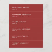 Mariage de Noël Carte de nom do-it-yourself