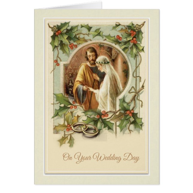 Mariage de Noël catholique Vierge Marie Joseph (Devant)