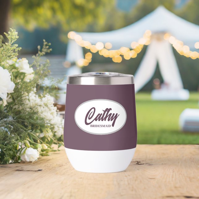 Mariage de nom Stylisé de l'auberge Bridesmaid (Mariage (pivoté))