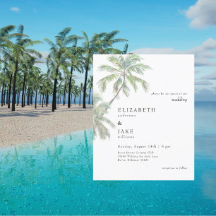 Mariage de palmier à budget de feuillage tropical