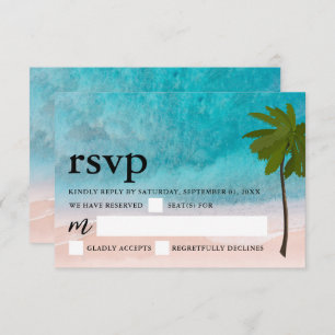 Mariage de palmier Ocean Beach RSVP