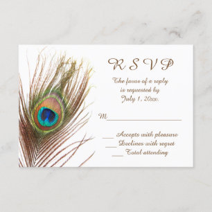 Mariage de paon RSVP