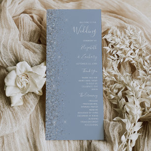 Mariage de Parties scintillant moderne Dusty Blue 