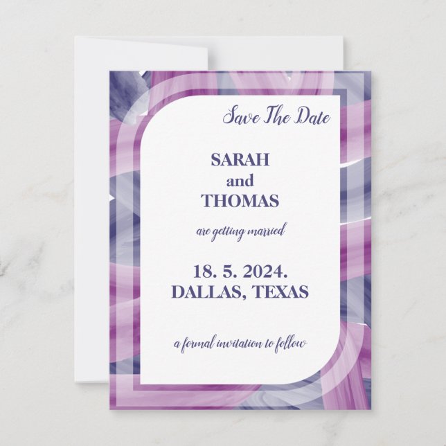 Mariage de peinture acrylique simple élégant (Devant)