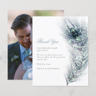 MARIAGE de photo de la plume de Peacock BUDGET Mer