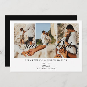 Mariage de photos Covid19 Chic Black Trendy Collag