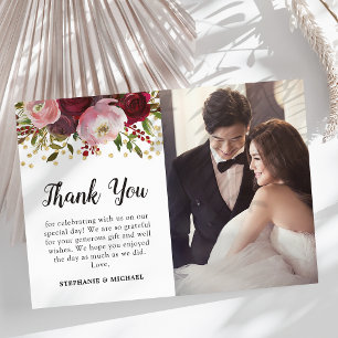 Mariage de photos florales de Bourgogne Merci
