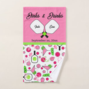 Mariage de Pickleball Dinks & Drinks Pink Cosmo