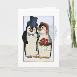 Mariage de pingouin - Pas de carte texte