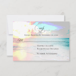 *~* Mariage de plage marine exotique RSVP