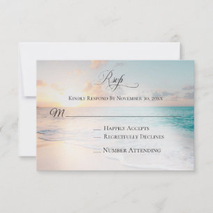 *~* Mariage de plage marine exotique RSVP