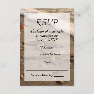 Mariage de plage ou événement RSVP