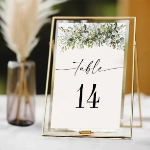 Mariage de plantes vertes Numéro de tableau