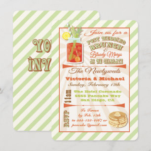 Mariage de poste Brunch et Bloody Marys Invitation