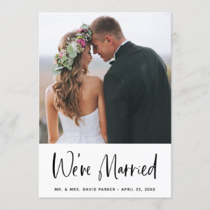 Mariage de poste simple Faire-part et partie   Pho