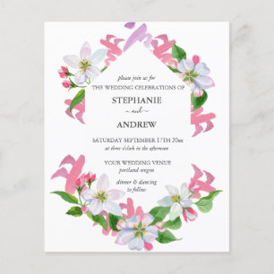 Mariage de printemps à petit budget Fleurs roses e