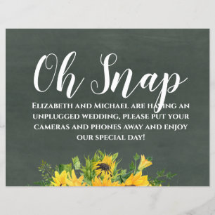 Mariage de Rêve sans appareil photo Oh Snap Craie 