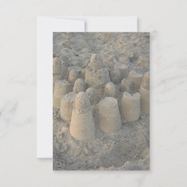 mariage de rêve sur une plage avec un château de s (Devant)