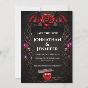 Mariage de romance sombre gothique vampire Nuit Ét