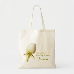 Mariage de rose blanche, bonne de sac d'honneur