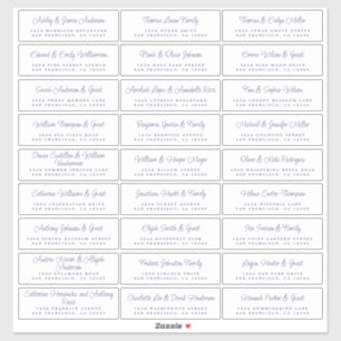 Mariage de script chic Étiquettes de adresse invit