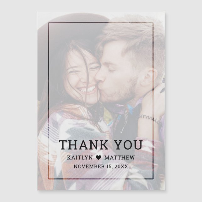 Mariage de script noir de photo défraîchi moderne (Devant)