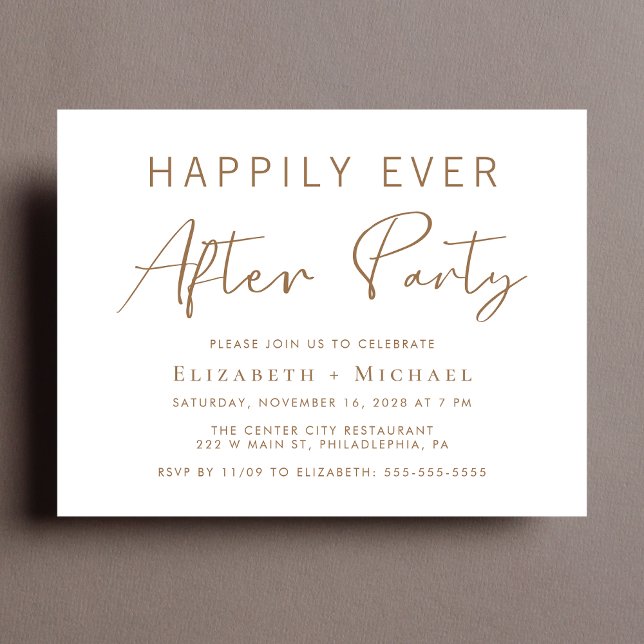 Mariage de script or chic après l'invitation de fê (Créateur téléchargé)