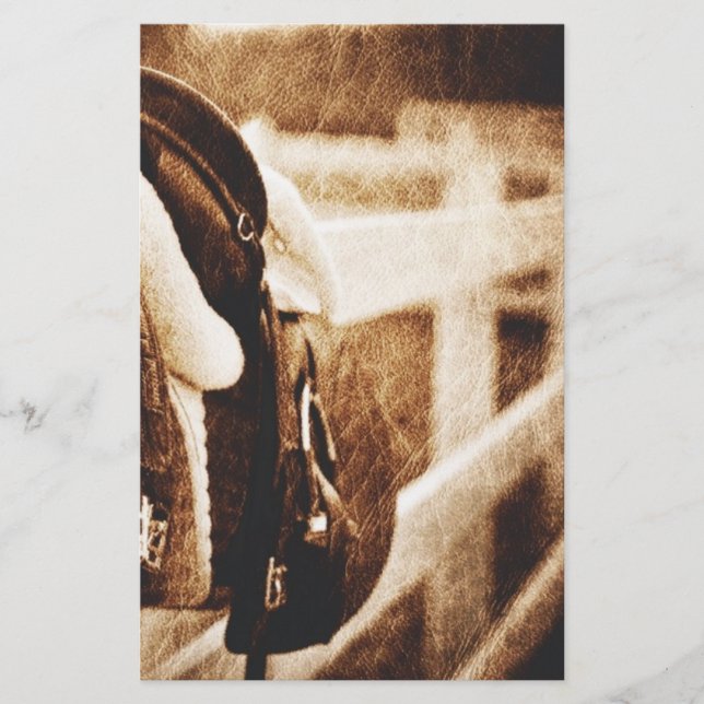 Mariage de selle de cheval de cowboy rustique occi (Devant)