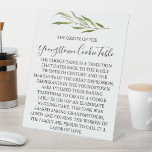 MARIAGE DE SIGNE DE TABLEAU DE COOKIE