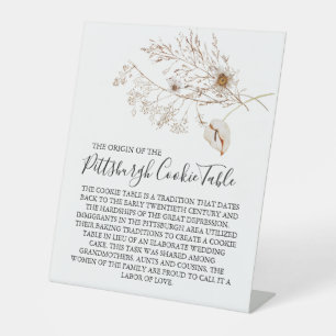MARIAGE DE SIGNE DE TABLEAU DE COOKIES PITTSBURGH