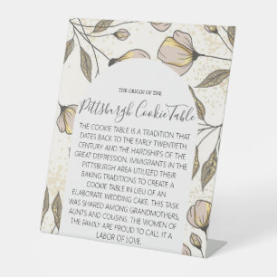 MARIAGE DE SIGNE DE TABLEAU DE COOKIES PITTSBURGH
