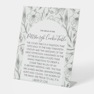 MARIAGE DE SIGNE DE TABLEAU DE COOKIES PITTSBURGH