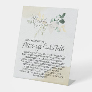 MARIAGE DE SIGNE DE TABLEAU DE COOKIES PITTSBURGH