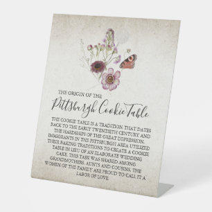 MARIAGE DE SIGNE DE TABLEAU DE COOKIES PITTSBURGH