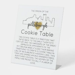 MARIAGE DE SIGNE DE TABLEAU DE COOKIES PITTSBURGH