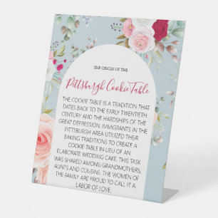 MARIAGE DE SIGNE DE TABLEAU DE COOKIES PITTSBURGH