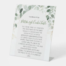 MARIAGE DE SIGNE DE TABLEAU DE COOKIES PITTSBURGH