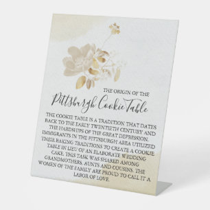 MARIAGE DE SIGNE DE TABLEAU DE COOKIES PITTSBURGH